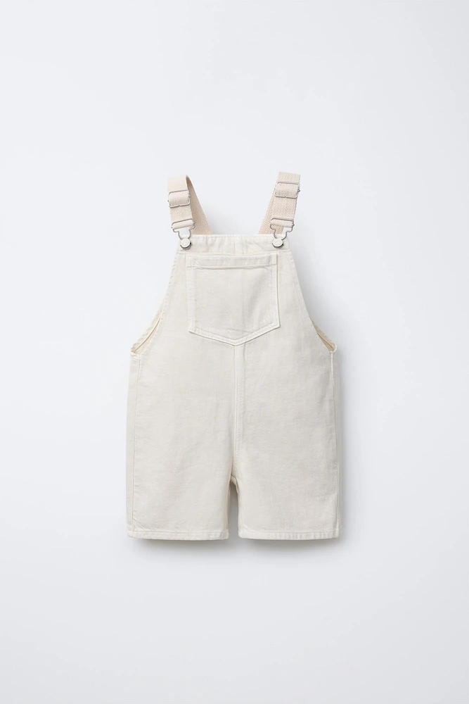 CANVAS TWILL OVERALL SHORTS