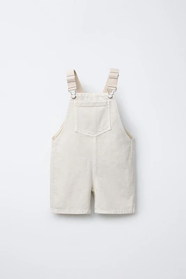 CANVAS TWILL OVERALL SHORTS