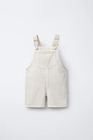 CANVAS TWILL OVERALL SHORTS
