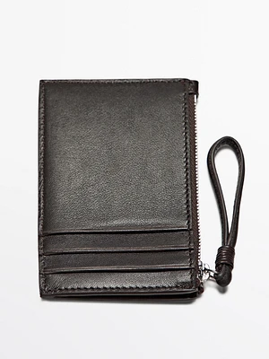 Small nappa leather wallet