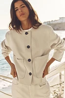 FAUX SUEDE JACKET