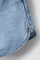 DENIM SHORTS WITH DRAWSTRING