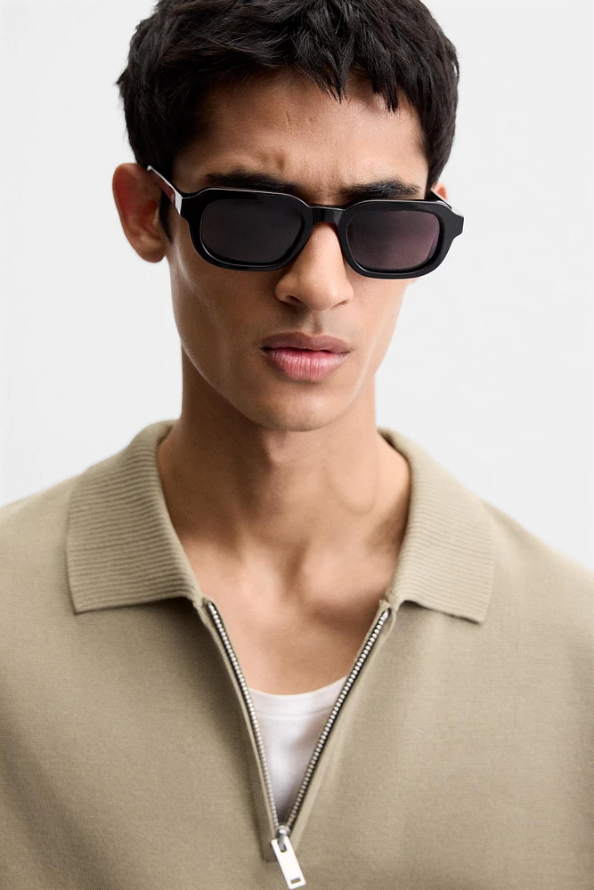 RELAXED FIT KNIT POLO SHIRT