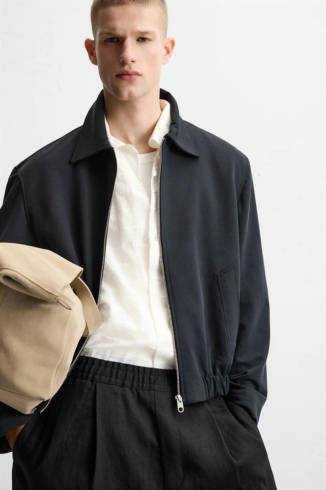 ZIP-UP FLOWY JACKET