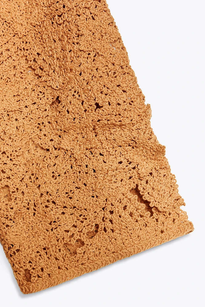 MANTEAU OUVERT EN MACRAMÉ