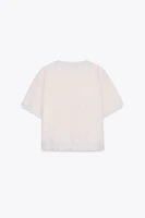 DOUBLE LAYER KNIT JACKET WITH LINEN