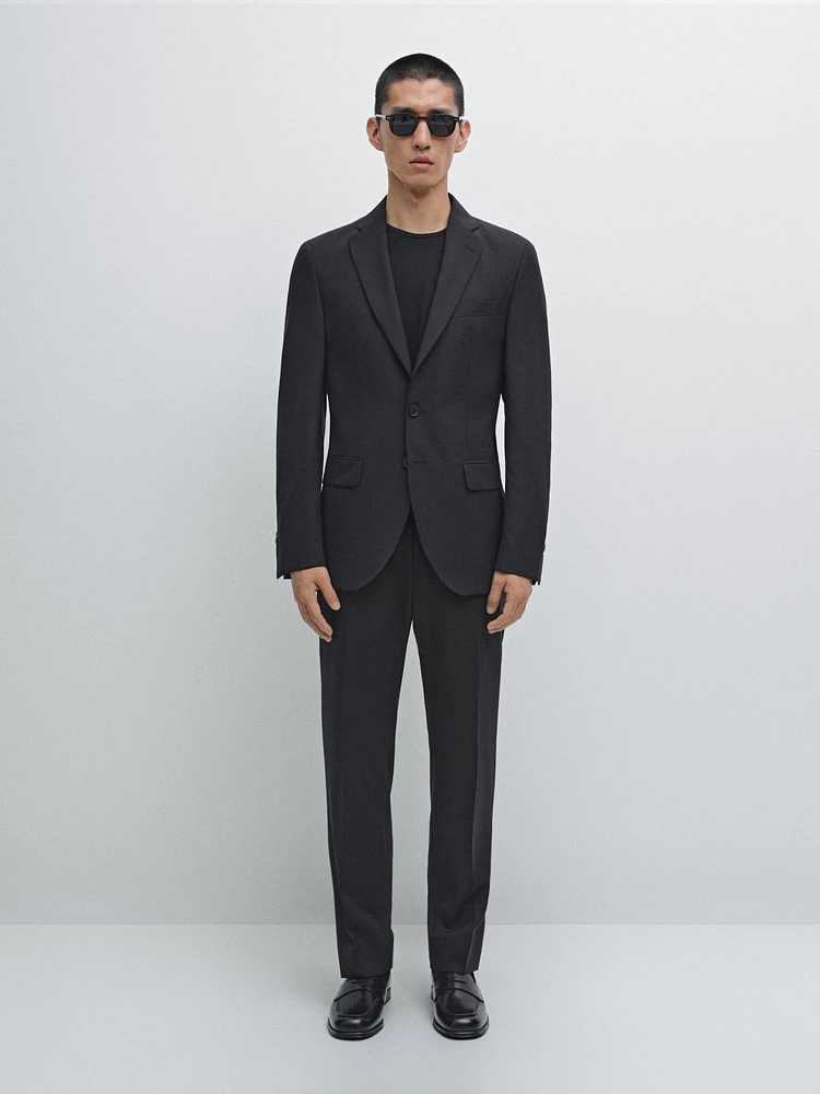 100% wool suit blazer