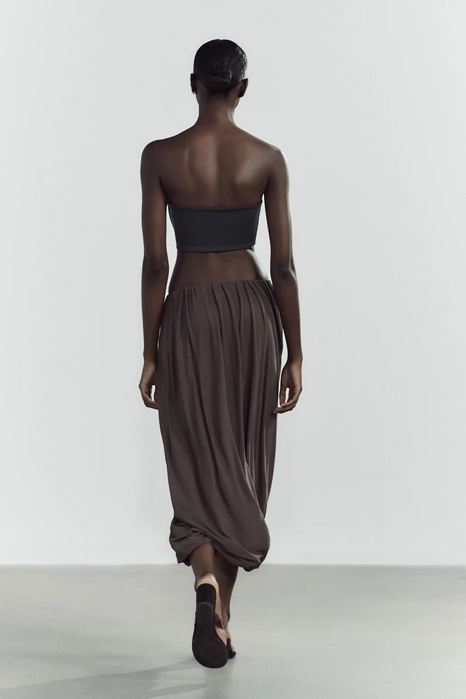 DRAPED BALLOON SKIRT