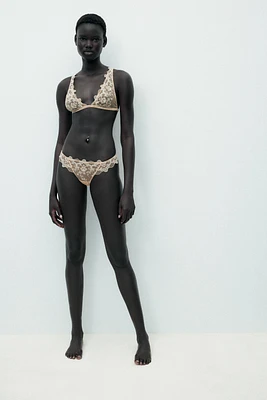 EMBROIDERED MESH PANTIES