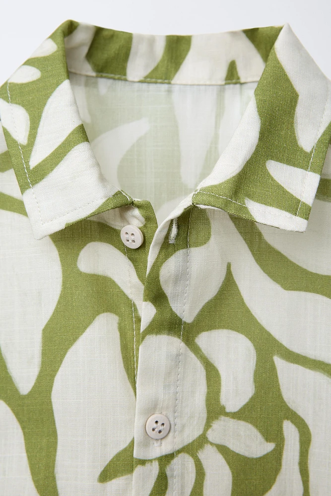 LEAF PRINT SHIRT