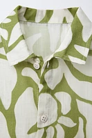 LEAF PRINT SHIRT