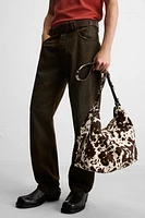 SAC SHOPPER EN CUIR À IMPRIMÉ ANIMALIER