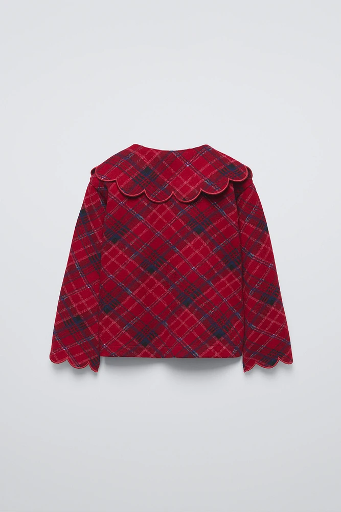 ARGYLE PETER PAN COLLAR CARDIGAN