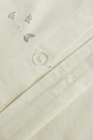 HOUSSE DE COUETTE ENFANT IMPRIMÉ MARIN