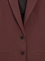 100% linen two-button blazer