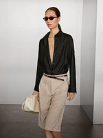 Flowing 100% linen shirt