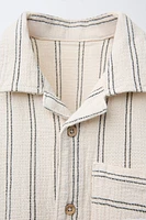 TEXTURED STRIPED TOP