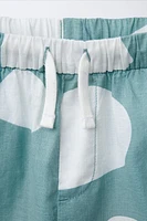 FISH PRINT BERMUDA SHORTS