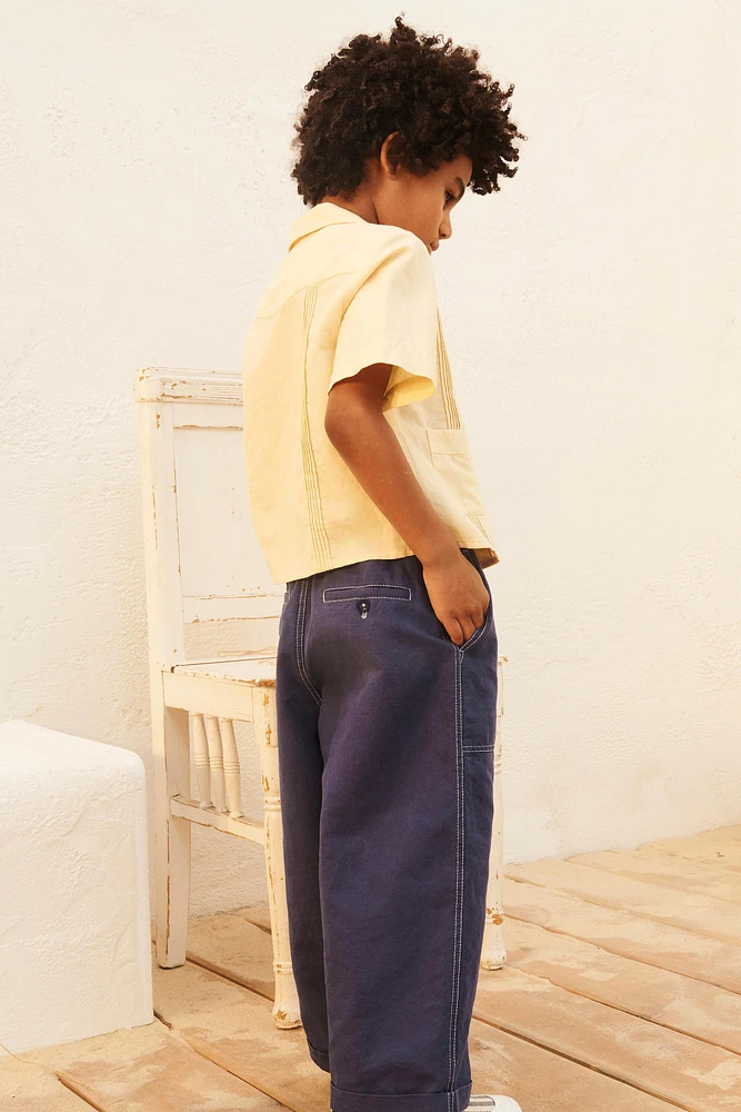 CHEMISE EN COTON ET LIN ÉDITION LIMITÉE