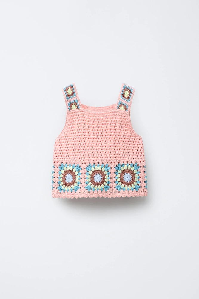 CROCHET KNIT TOP