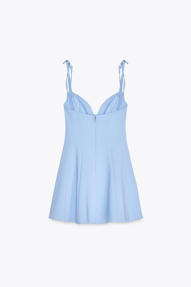 BOW DETAIL SHORT DRESS