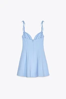 BOW DETAIL SHORT DRESS