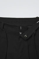 BELTED FLOWY PANTS