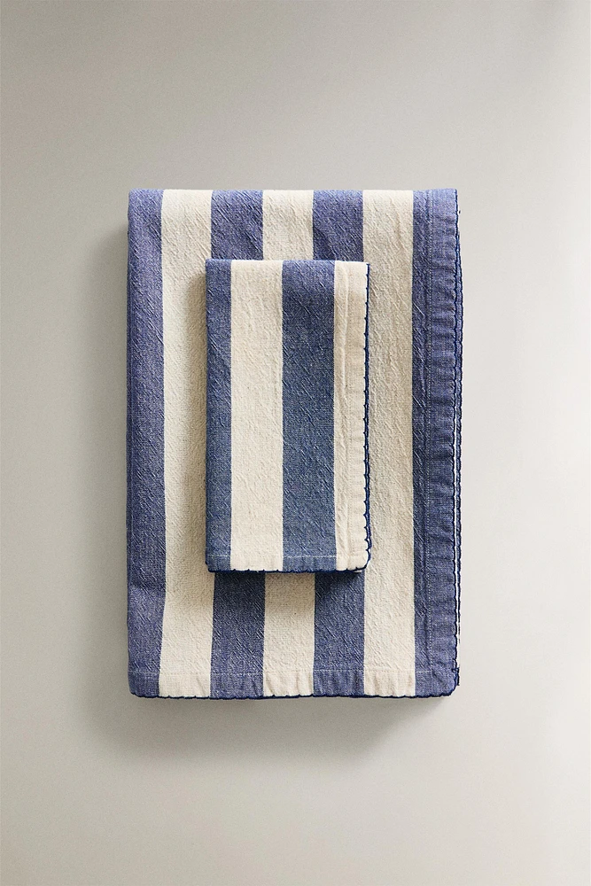 NAPPE BANDES FIL TEINTÉ