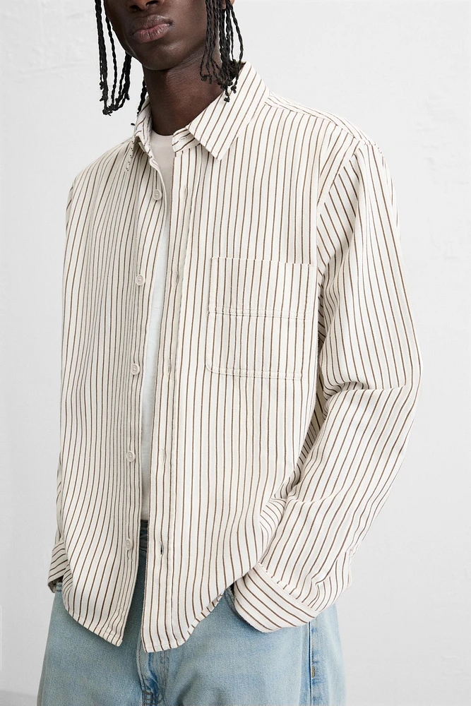 STRIPED RELAXED FIT SHIRT