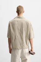 LEAF EMBROIDERED SHIRT