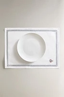 SET DE TABLE  BRODERIE POISSON