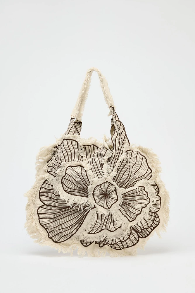 MAXI SHOPPER BRODERIES FLEUR