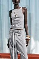 WASHED PLEAT TOP