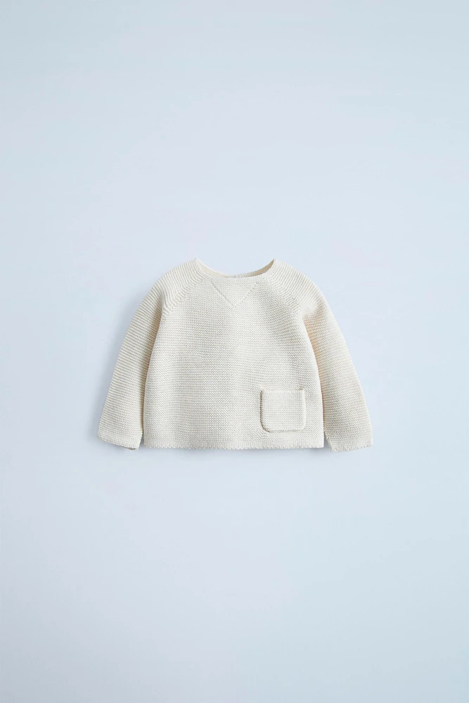 KNIT SWEATER WITH POCKET