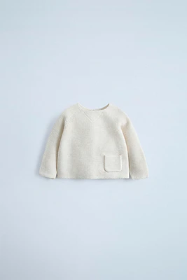 KNIT SWEATER WITH POCKET