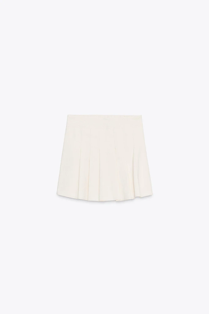 PLEATED MINI SKORT