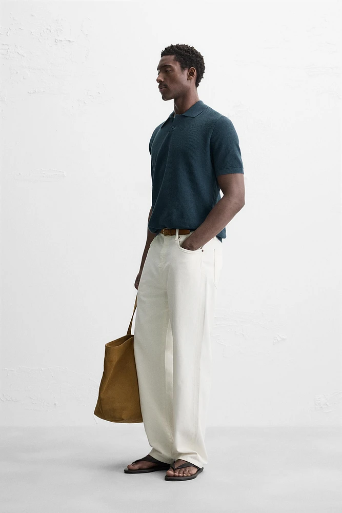 POLO EN MAILLE STRUCTURÉE