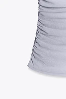 TOP HALTER ASYMÉTRIQUE