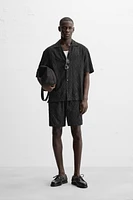 SHORT EN JACQUARD GÉOMÉTRIQUE