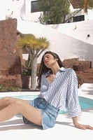 WIDE SLEEVE LINEN SHIRT