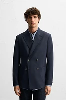 BLAZER CROISÉE AVEC LAINE
