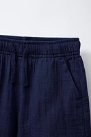 TEXTURED SHORTS