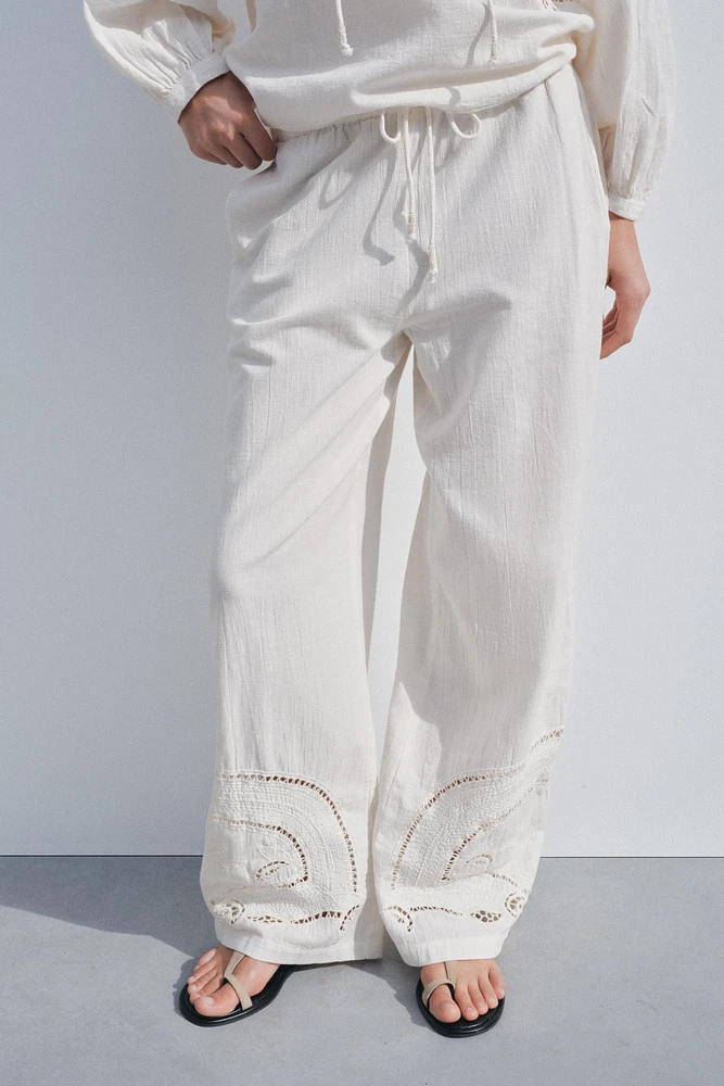 PANTALON DE PYJAMA BRODÉ ZW COLLECTION