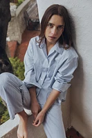 CHEMISE STYLE PYJAMA À RAYURES