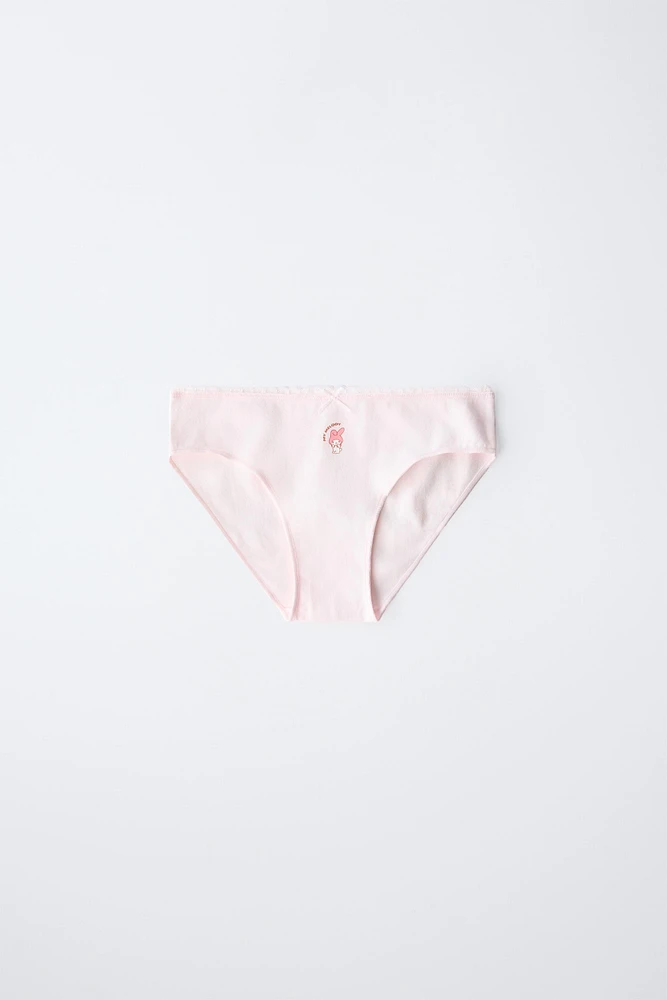 6-14 YEARS/ THREE-PACK OF MY MELODY AND CINNAMOROLL © SANRIO UNDERWEAR