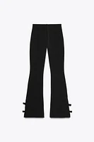 LEGGING STRETCH FLARE AVEC LACETS