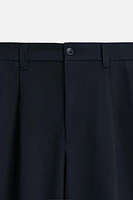 PANTALON PLISSÉ COTON ET LYOCELL