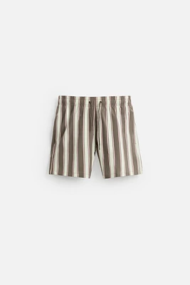 STRIPED MID-LENGTH SWIMSUIT