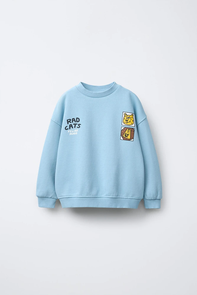 ANIMALS PRINT SWEATSHIRT