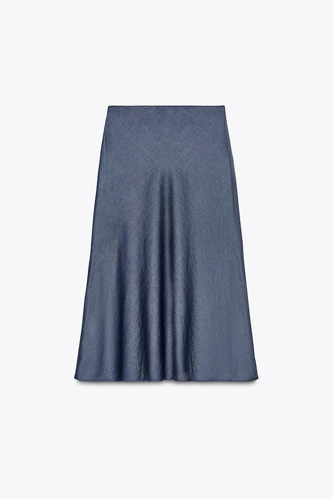 FLOWY MIDI SKIRT